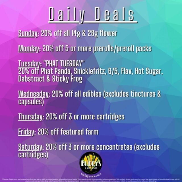 Daily Deals - Buddy's